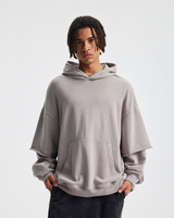 Layered Sleeve Hoodie