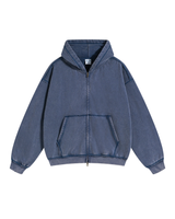 Vintage Washed Zip-Up Hoodie