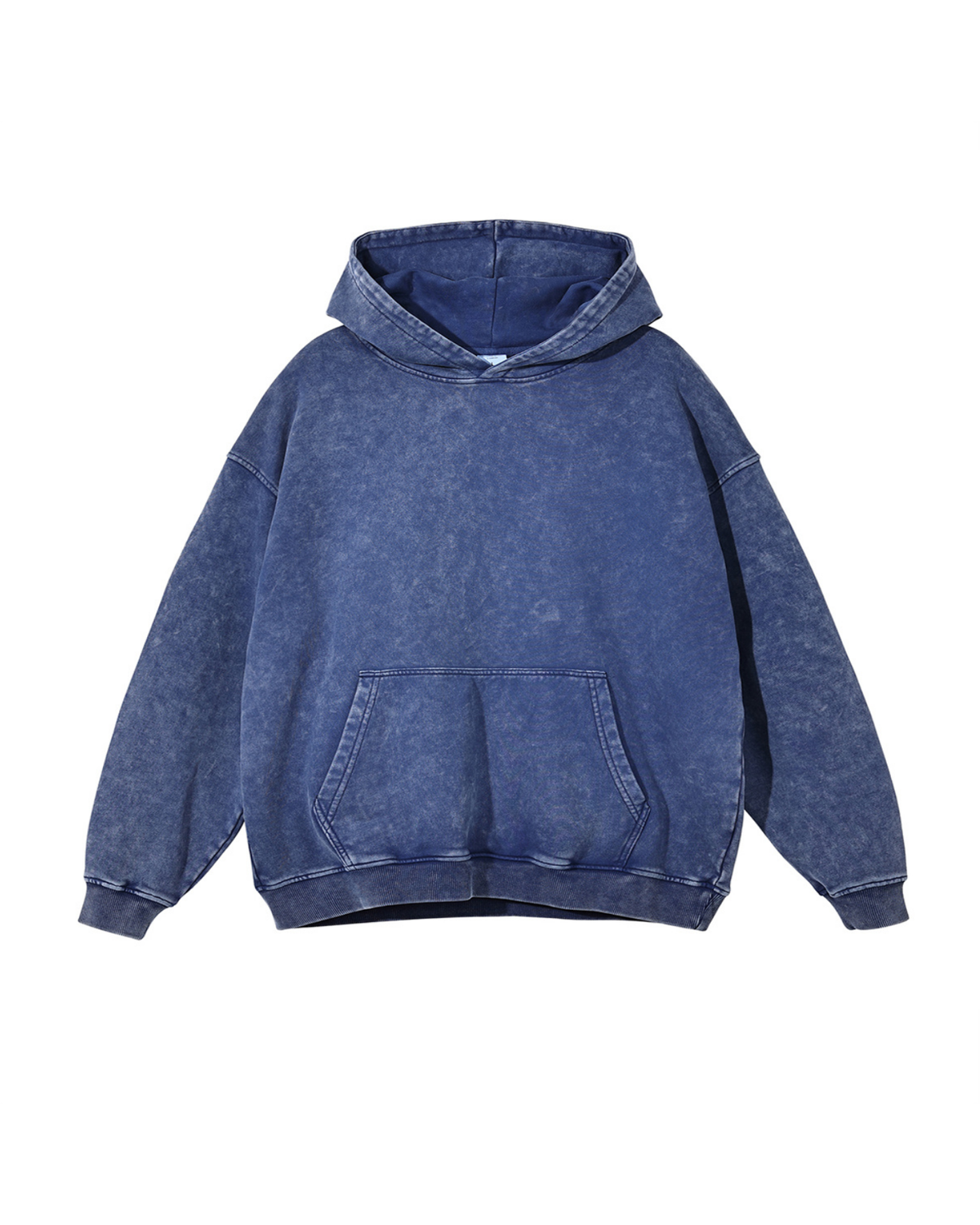 Washed Distressed Pullover Hoodie