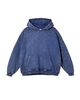 Washed Distressed Pullover Hoodie