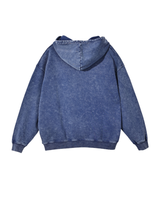 Washed Distressed Pullover Hoodie