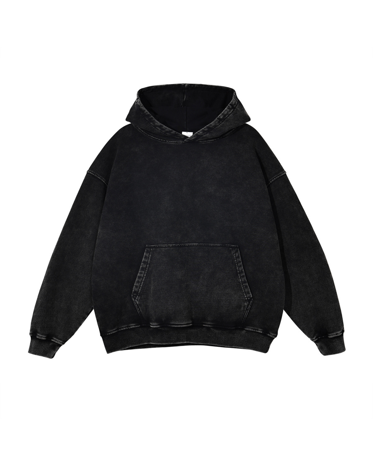 Washed Distressed Pullover Hoodie