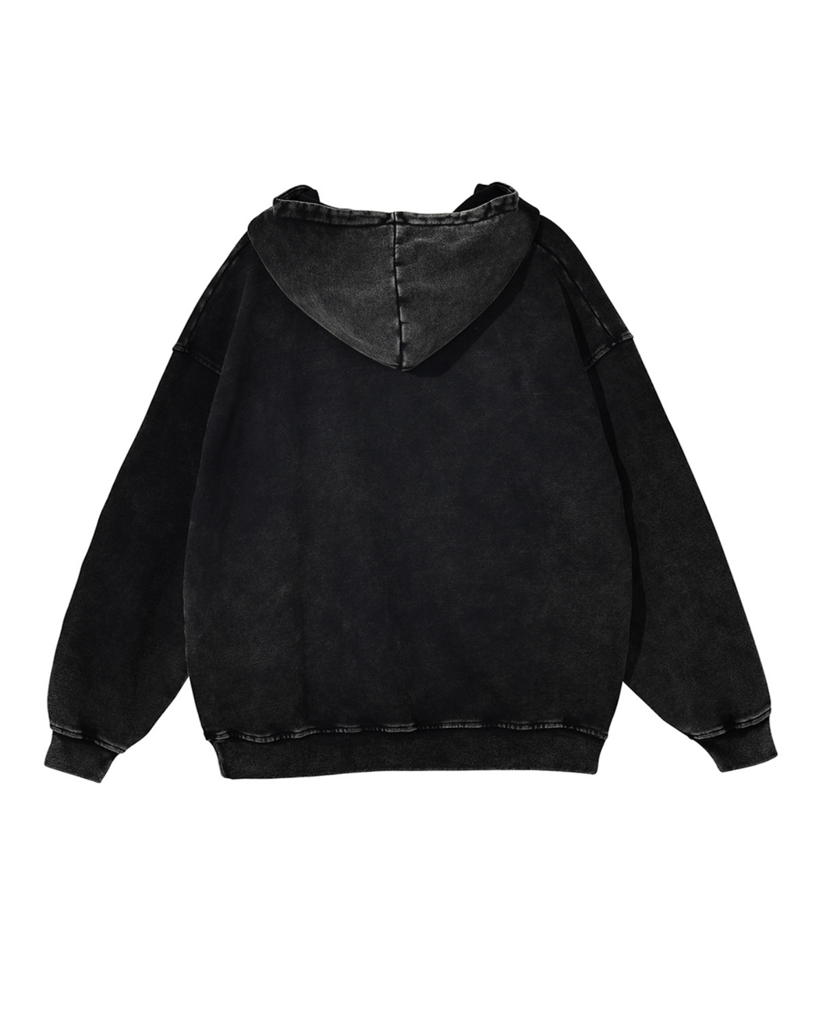Washed Distressed Pullover Hoodie