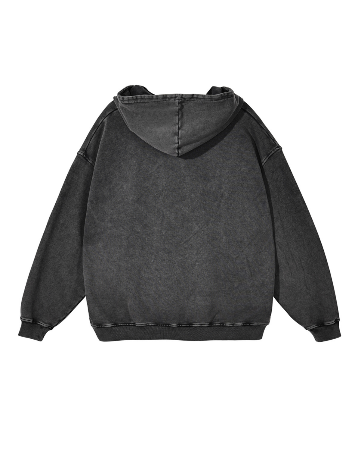 Washed Distressed Pullover Hoodie