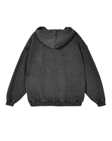 Washed Distressed Pullover Hoodie