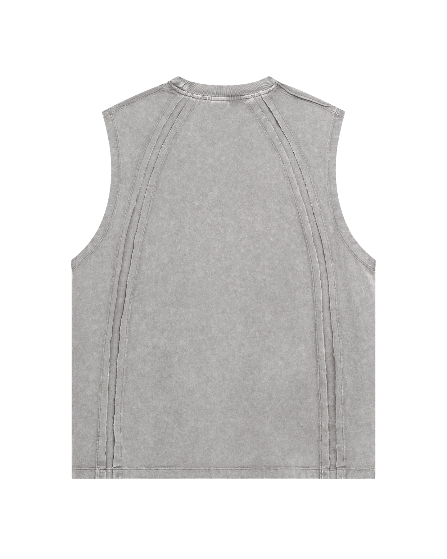 Structured Panel Sleeveless Tee