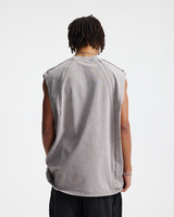 Structured Panel Sleeveless Tee