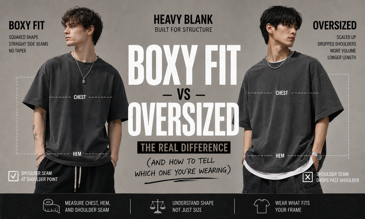 Boxy Fit vs Oversized: The Real Difference (And How to Tell Which One You're Wearing)