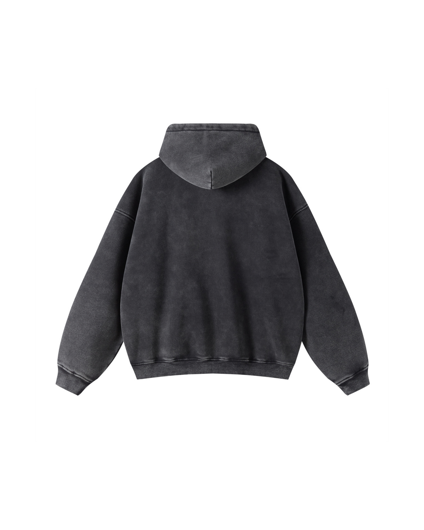 Vintage Wash Double Zip Hoodie