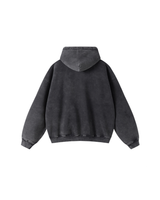 Vintage Wash Double Zip Hoodie