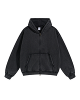 Vintage Washed Zip-Up Hoodie
