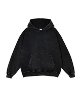 Washed Distressed Pullover Hoodie