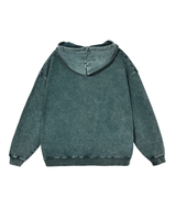 Washed Distressed Pullover Hoodie