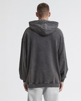 Washed Distressed Pullover Hoodie