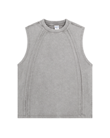 Structured Panel Sleeveless Tee