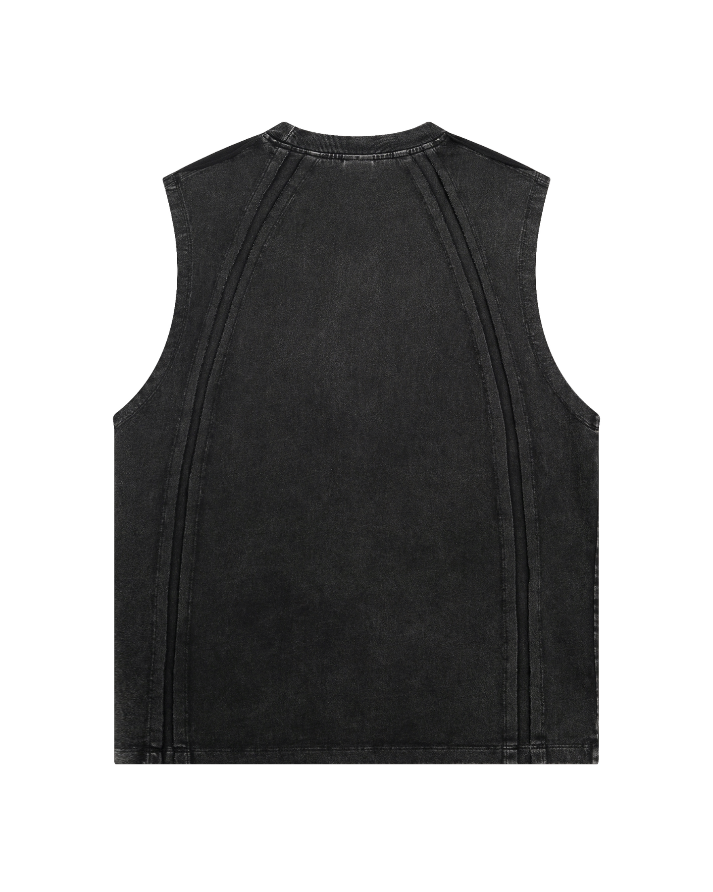Structured Panel Sleeveless Tee